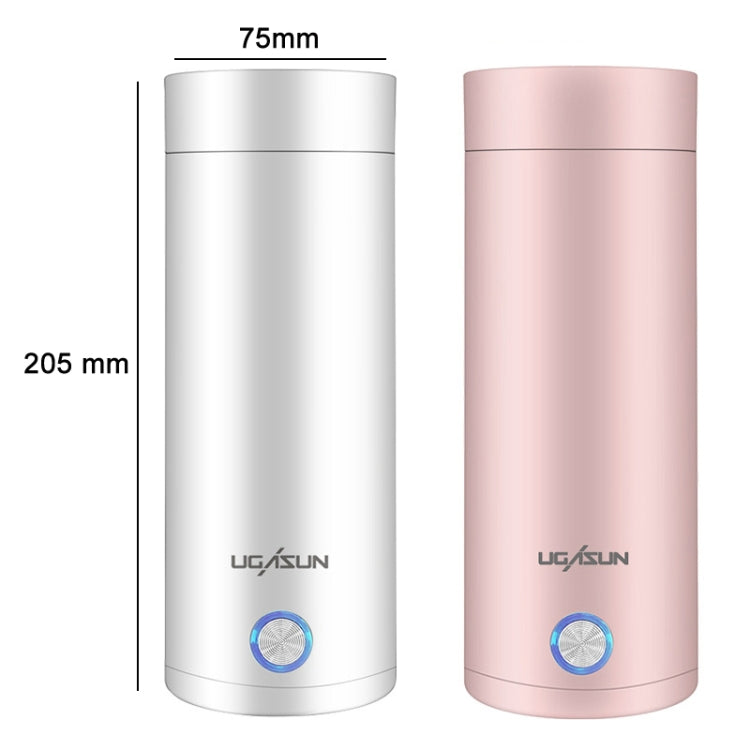UGASUN Travel Portable Mini Electric Heated Water Cup, Color: UK Plug (Pink) - Vacuum Thermoses & Cups by UGASUN | Online Shopping South Africa | PMC Jewellery
