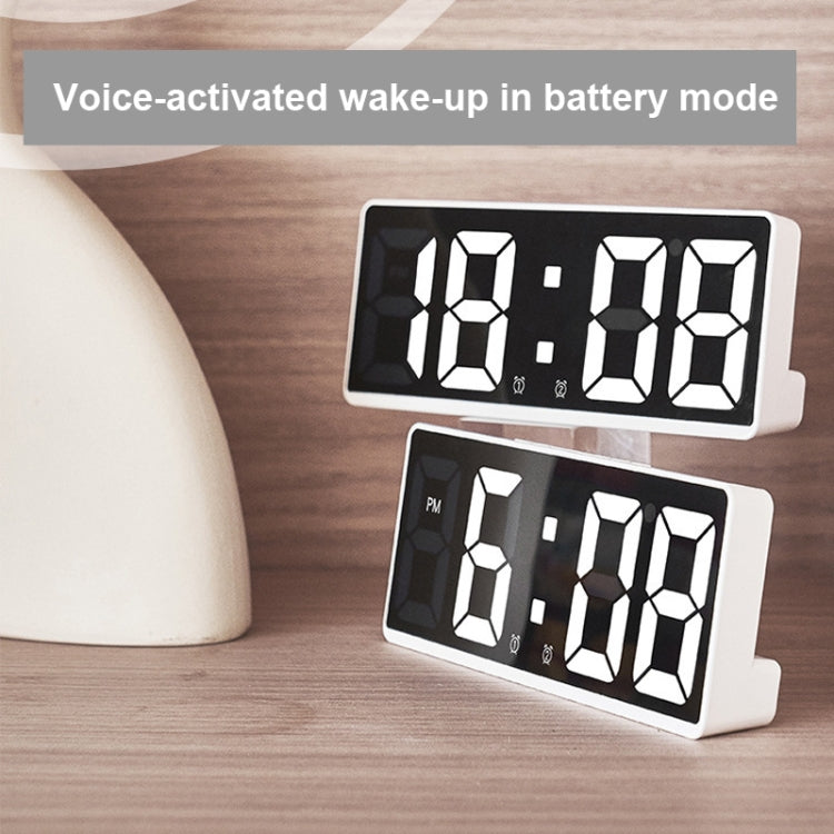 LED Bedside Alarm Clock Battery Plug-In Dual-Purpose Clock(Blue) - Alarm Clocks by PMC TechLife | Online Shopping South Africa | PMC TechLife