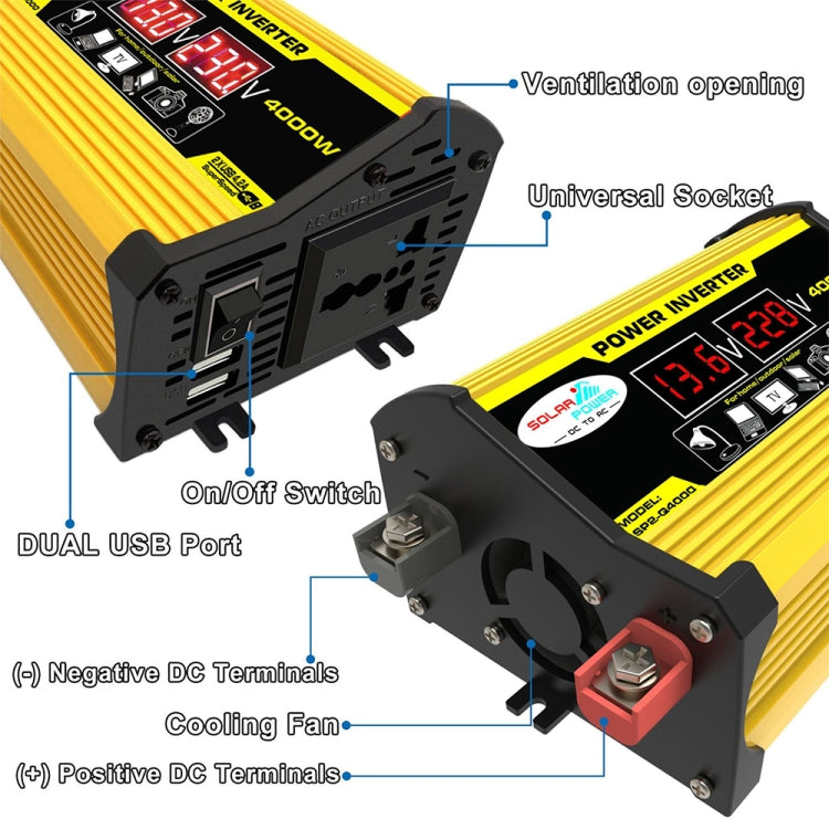 Saga Generation 2 Home Solar Generator Inverter+30A Controller+18W 12V Solar Panel, Specification: Yellow 12V To 220V - Modified Square Wave by PMC TechLife | Online Shopping South Africa | PMC TechLife | Buy Now Pay Later Mobicred