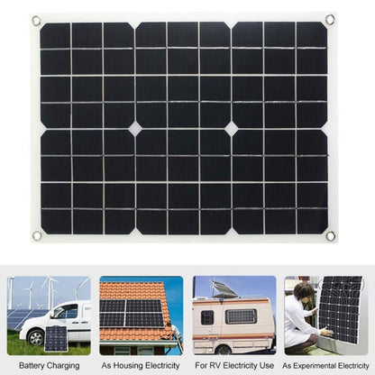 Saga Generation 1 Home Solar Generator Inverter+30A Controller+18W 12V Solar Panel, Specification: Yellow 12V To 110V - Modified Square Wave by PMC Jewellery | Online Shopping South Africa | PMC Jewellery | Buy Now Pay Later Mobicred