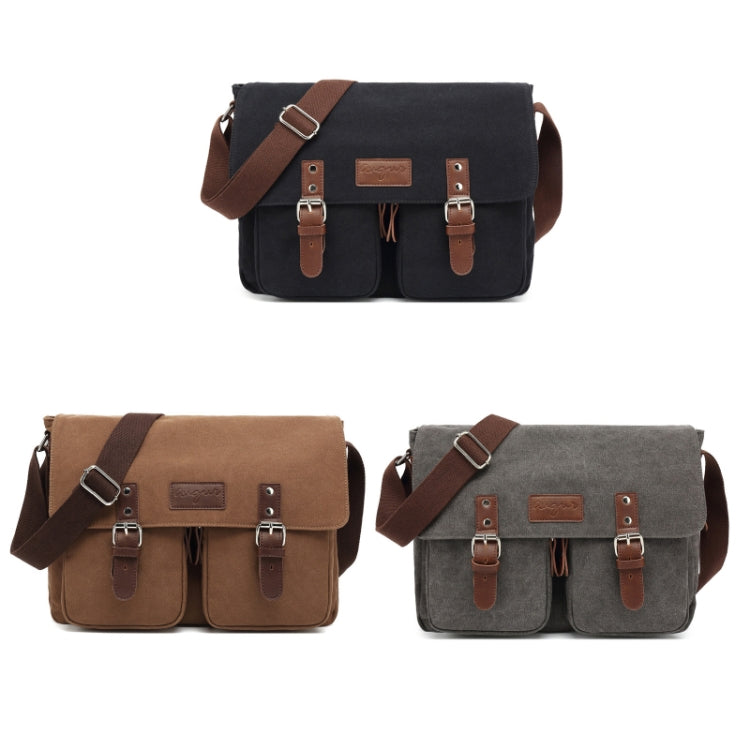 AUGUR Men Single-shoulder Crossbody Messenger Canvas Bag(Black) - free shipping - PMC TechLife - Order now!