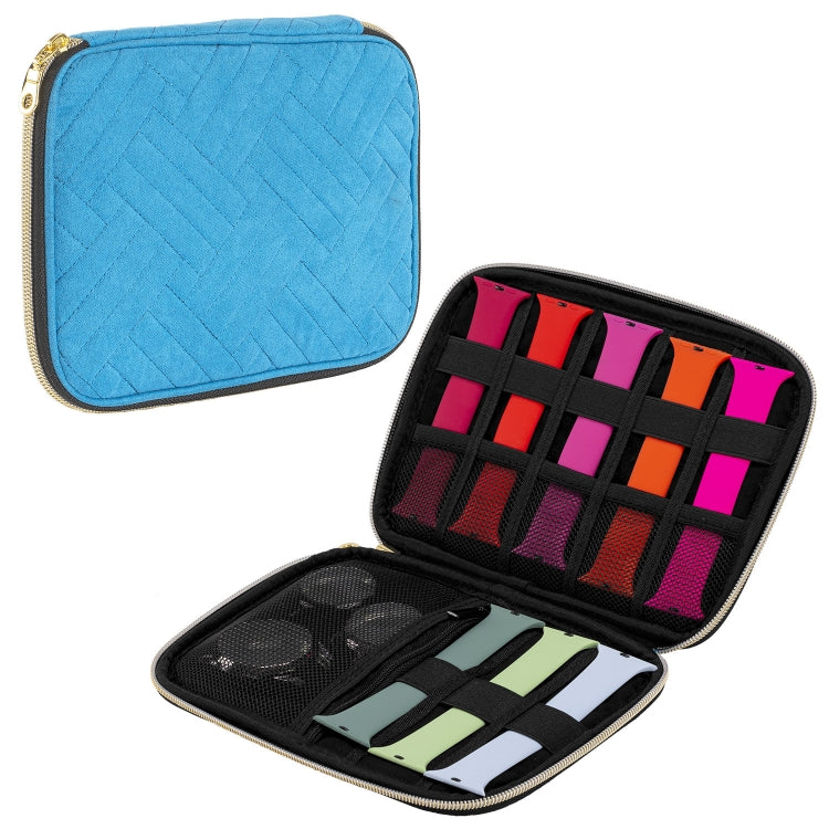 Velvet Watch Strap Watch Accessories Storage Bag, Specification: Blue S - free shipping - PMc TechLife - Order now!