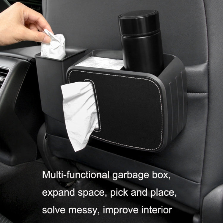Car Drain Tissue Box Umbrella Storage Pocket Bag Storage Box Car Trash Can(Flip Fur Red) - Tissue Boxes by PMC Jewellery | Online Shopping South Africa | PMC Jewellery | Buy Now Pay Later Mobicred