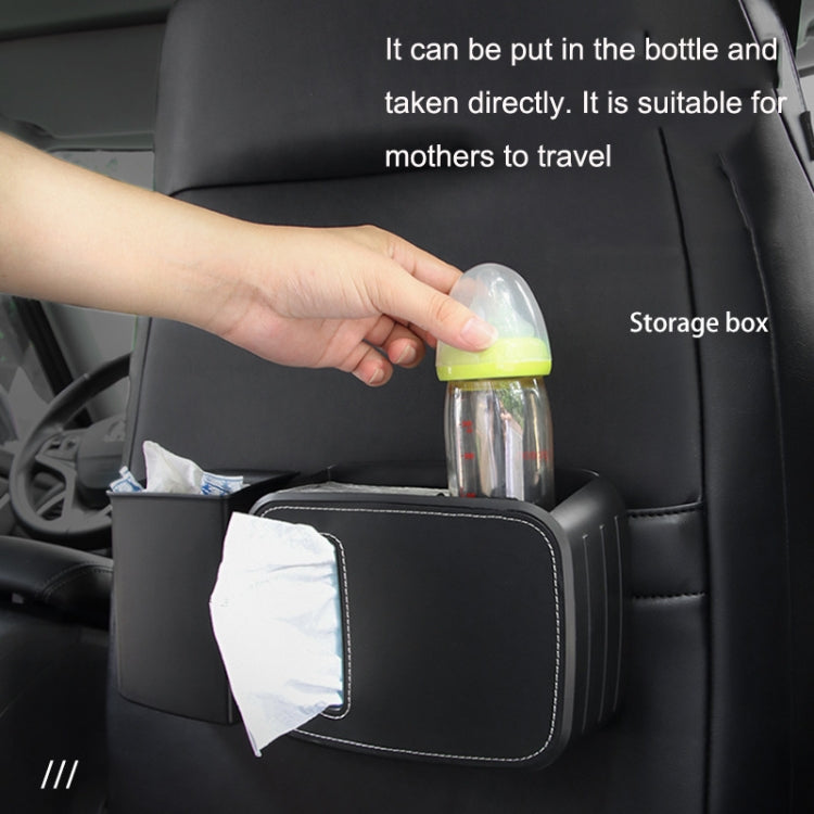 Car Drain Tissue Box Umbrella Storage Pocket Bag Storage Box Car Trash Can(Flip Fur Gray) - Tissue Boxes by PMC Jewellery | Online Shopping South Africa | PMC Jewellery | Buy Now Pay Later Mobicred