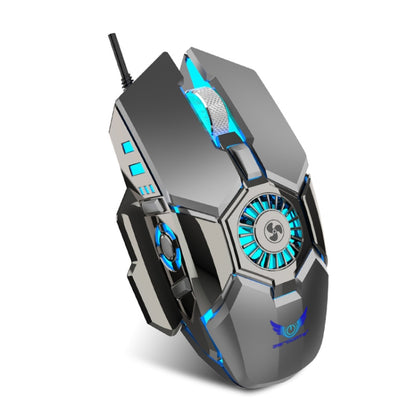 Zerodate G22 6 Keys Fan Cooled RGB Lighted Gaming Mice, Cable Length: 1.5m(Gray) - Wired Mice by Zerodate | Online Shopping South Africa | PMC Jewellery | Buy Now Pay Later Mobicred