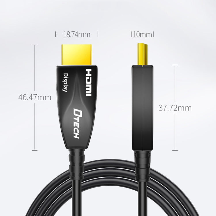 DTECH HDMI 2.0 Version Fiber Optical Line 4K 60Hz Large Screen TV Engineering Wiring, Length: 15m - free shipping - PMC Jewellery - Order now!