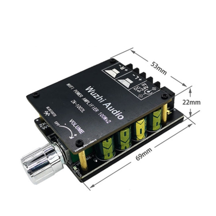 ZK-1002L Mini High Power Bluetooth Amplifier Board with Knob Adjust Volume Switch - Breadboard / Amplifier Board by PMC TechLife | Online Shopping South Africa | PMC TechLife