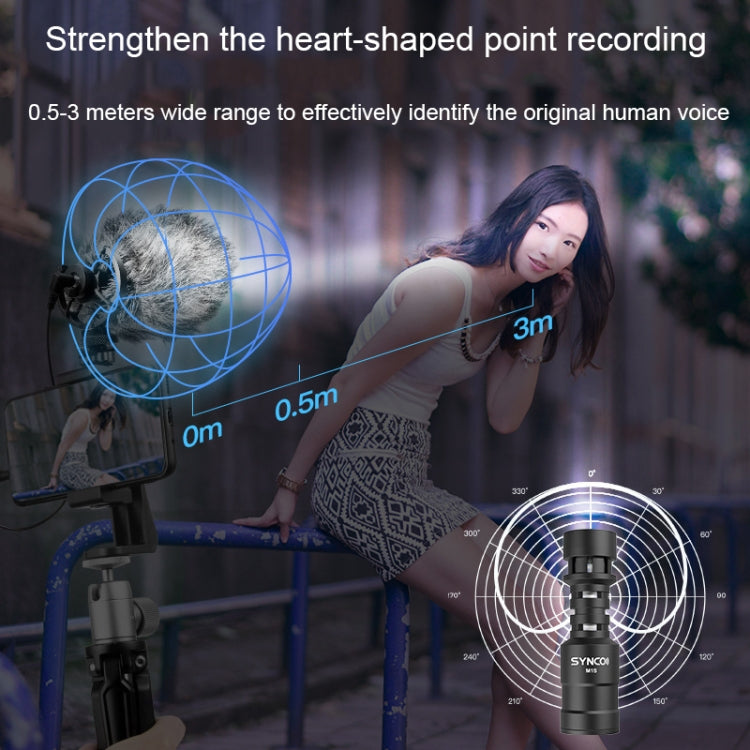 SYNCO Camera Phone Recording Microphone, Spec: MIC-M2S - Microphone by SYNCO | Online Shopping South Africa | PMC TechLife | Buy Now Pay Later Mobicred