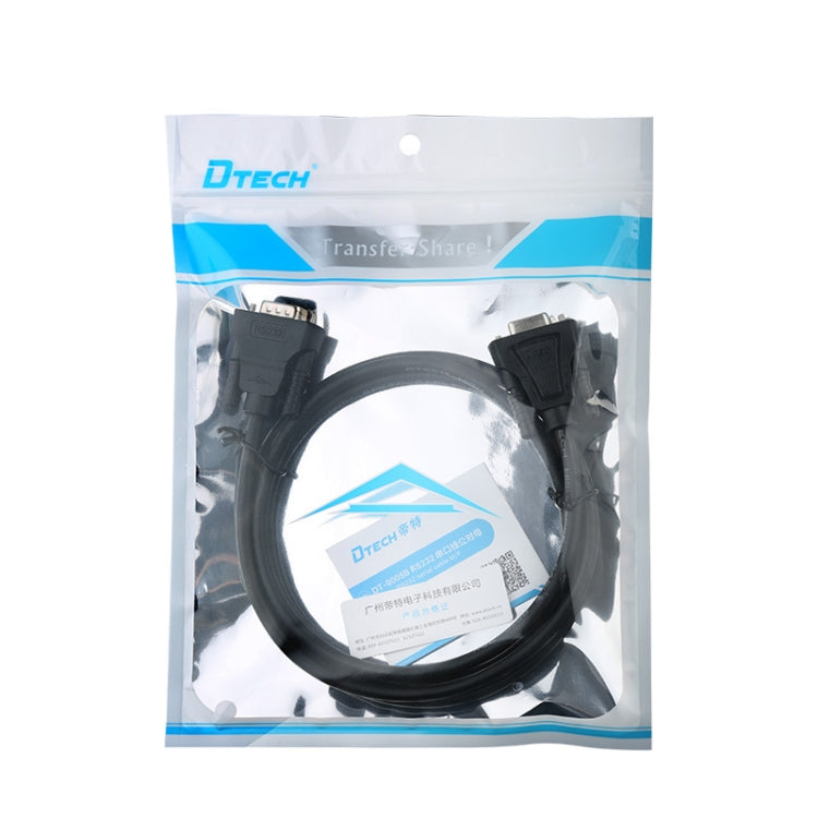 DTECH RS232 Serial Direct Line DB9 Extension Line Male to Female 1.5m - RS485 / RS232 Series by DTECH | Online Shopping South Africa | PMC TechLife