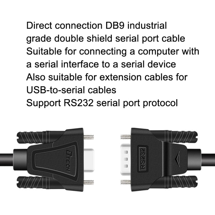 DTECH RS232 Serial Direct Line DB9 Extension Line Male to Female 5m - RS485 / RS232 Series by DTECH | Online Shopping South Africa | PMC TechLife | Buy Now Pay Later Mobicred