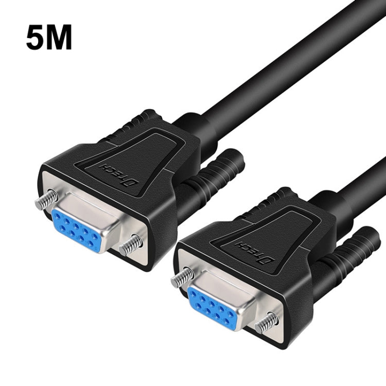DTECH RS232 Serial Direct Line DB9 Extension Line Female to Female 5m - RS485 / RS232 Series by DTECH | Online Shopping South Africa | PMC TechLife