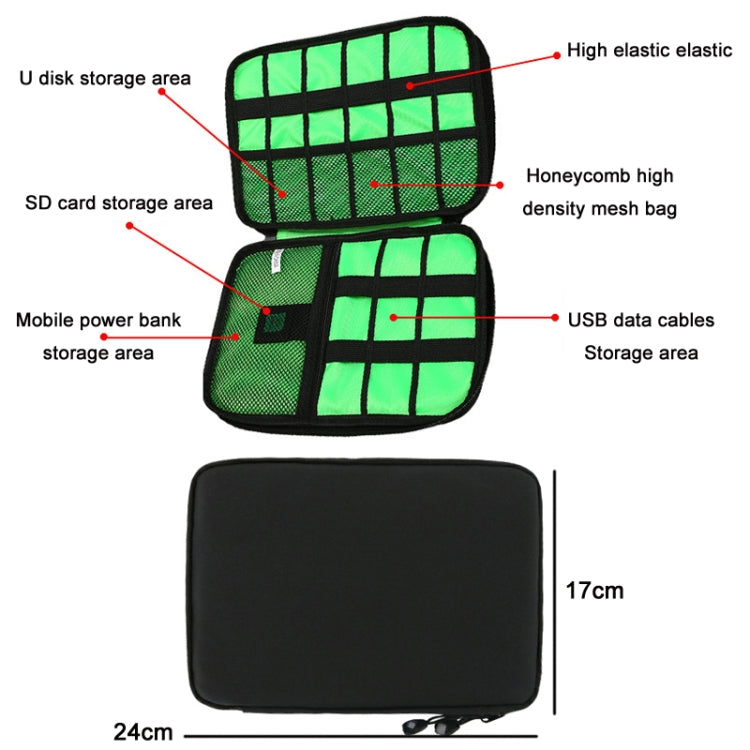 Multifunctional Portable Mobile Phone Digital Accessories U Disk Storage Bag, Color: Black - free shipping - PMC TechLife - Order now!