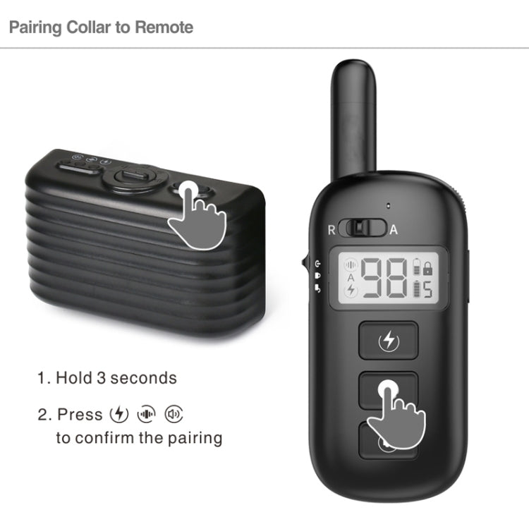Remote Control Trainer Dog Collar Automatic Bark Stop Device, Specification: 1 Drag 1 (Black) - Training Aids by PMC TechLife | Online Shopping South Africa | PMC TechLife | Buy Now Pay Later Mobicred