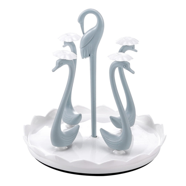 Home Portable Drainer Cup Holder With Rotatable Tray, Specification: Four Cups(Blue) - Shelf by PMC TechLife | Online Shopping South Africa | PMC TechLife | Buy Now Pay Later Mobicred