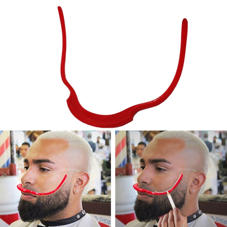 4 PCS Beard Styling Ruler Shaving Tools(Red) - free shipping - PMC TechLife - Order now!