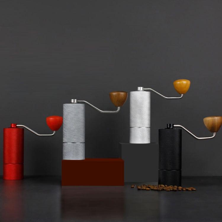 CNC Stainless Steel Hand Crank Coffee Bean Grinder, Specification: Hexagon Black - free shipping - PMC TechLife - Order now!