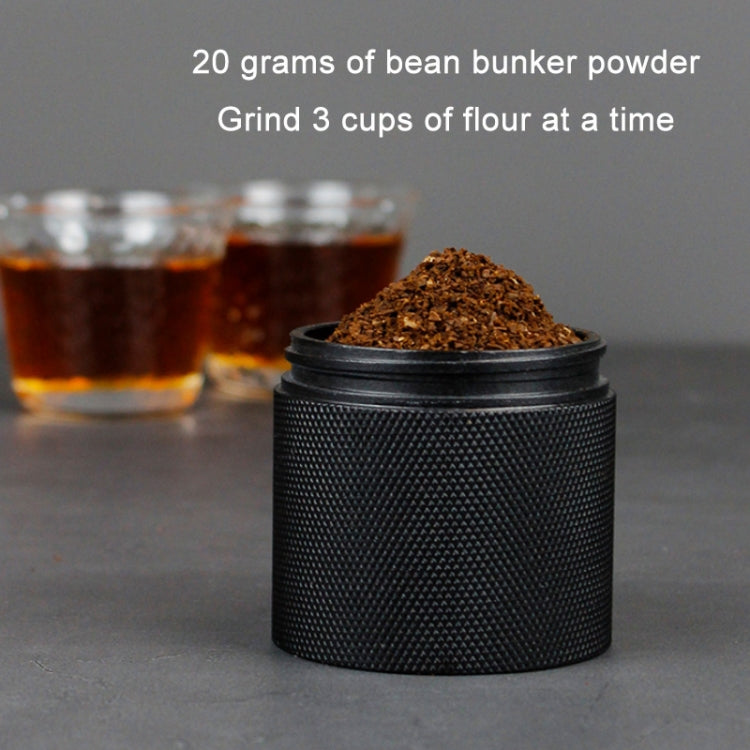 CNC Stainless Steel Hand Crank Coffee Bean Grinder, Specification: Hexagon Black - free shipping - PMC TechLife - Order now!