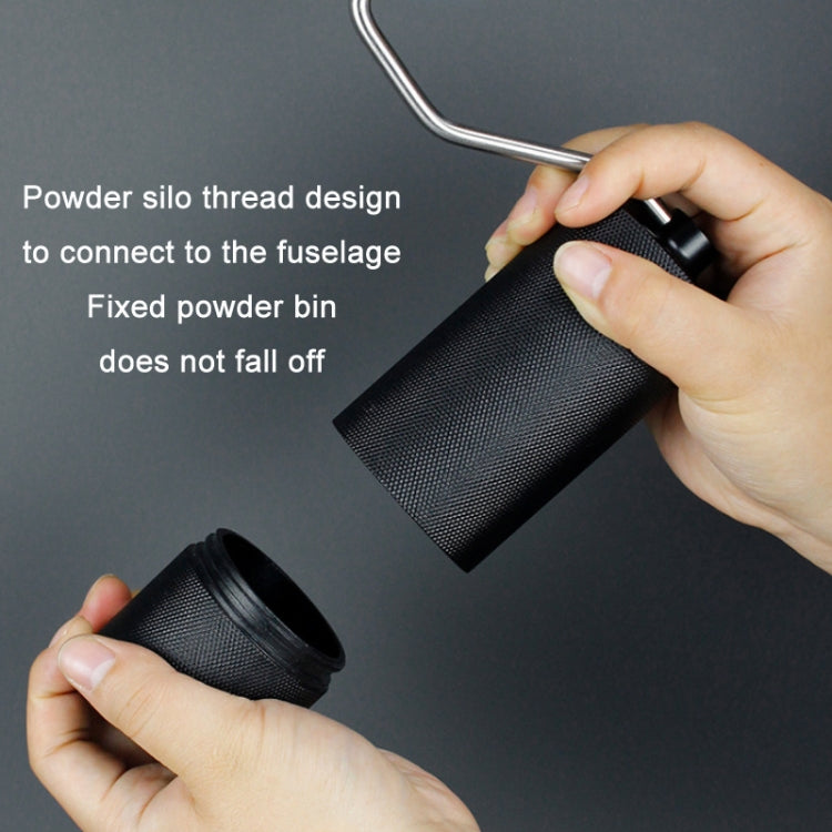 CNC Stainless Steel Hand Crank Coffee Bean Grinder, Specification: Hexagon Silver - free shipping - PMC TechLife - Order now!