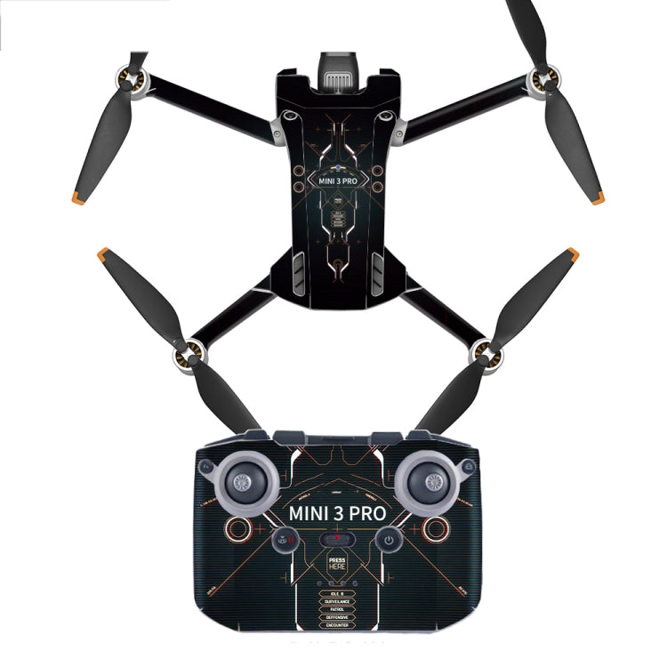 Flat Style Waterproof Anti-Scratch Sticker For DJI Mini 3 Pro RC-N1 Ordinary Version(Mn3-01) - Stickers by PMC Jewellery | Online Shopping South Africa | PMC Jewellery | Buy Now Pay Later Mobicred