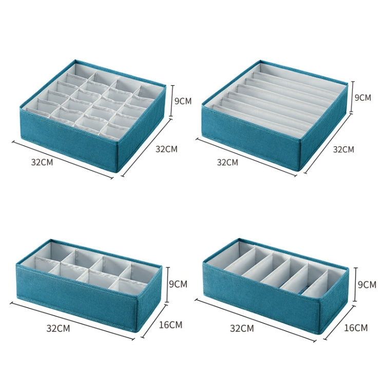 Foldable Drawer Clothes Storage Box, Spec: 8 Grids (Green) - Storage Boxes by PMC Jewellery | Online Shopping South Africa | PMC Jewellery