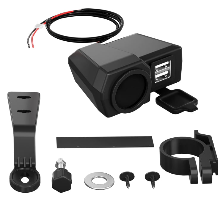 WUPP CS-1747A1 Motorcycle Voltage Temperature Digital Display Double USB Phone Charger - free shipping - PMC TechLife - Order now!
