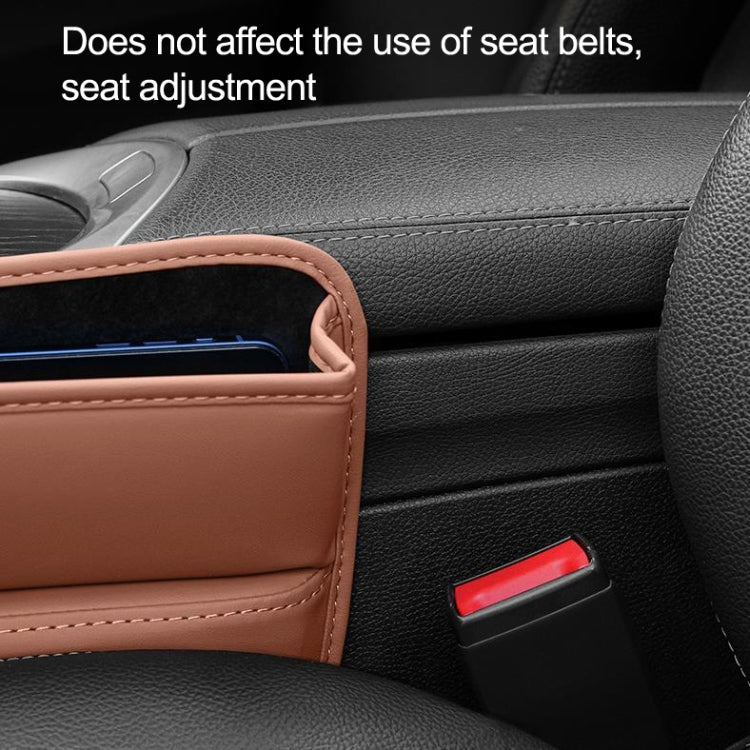 Car Seat Sewing Box Central Control Slot Storage Bag(Beige) - Stowing Tidying by PMC TechLife | Online Shopping South Africa | PMC TechLife | Buy Now Pay Later Mobicred