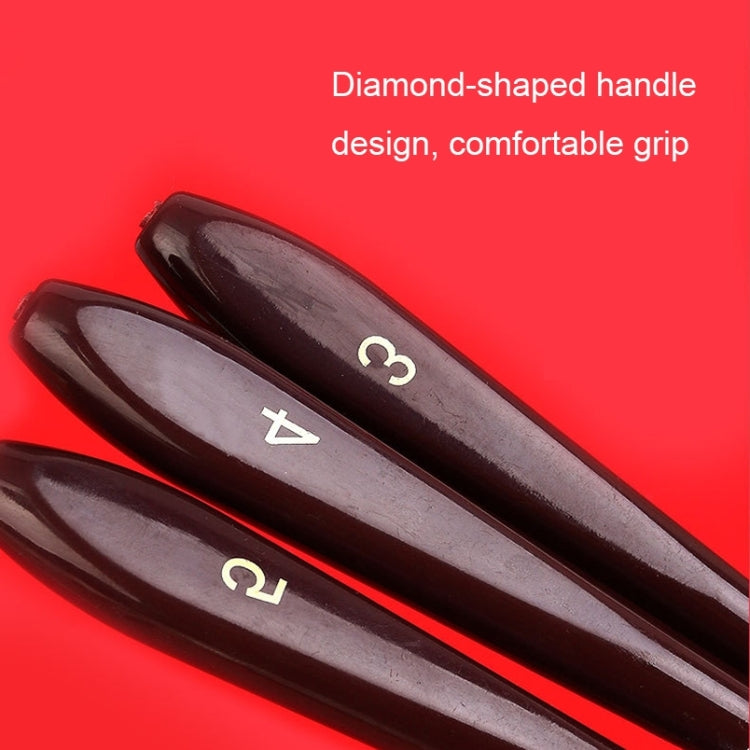 10 PCS Wooden Handle 3 Acrylic Painting Gouache Paint Knife - Art Supplies by PMC TechLife | Online Shopping South Africa | PMC TechLife