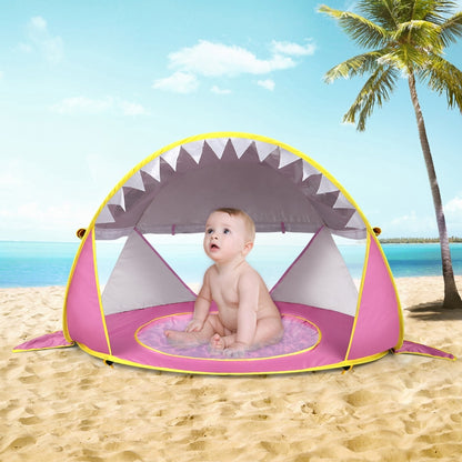 Baby Beach Tent With Pool Portable Foldable Sunshelter, Color: Whale Blue - Tents & Accessories by PMC Jewellery | Online Shopping South Africa | PMC Jewellery