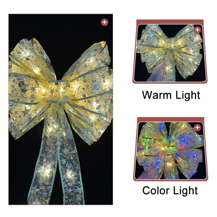 Christmas LED Lights Bronzing Double Ribbon String Lights, Specification: 1m(Gold Warm Light) - Decoration Lamps by PMC TechLife | Online Shopping South Africa | PMC TechLife