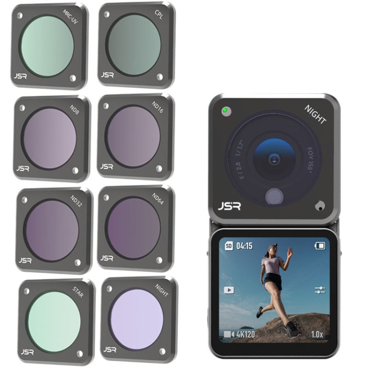 JUNESTAR Action Camera Filters For DJI Action 2,Style: ND64PL - Lens Filter by JUNESTAR | Online Shopping South Africa | PMC TechLife | Buy Now Pay Later Mobicred