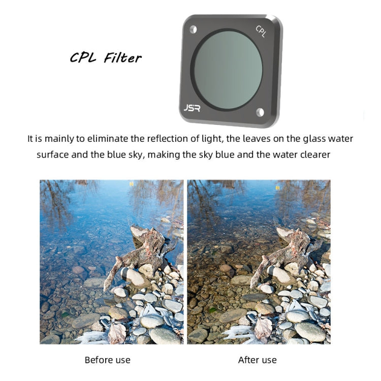 JUNESTAR Action Camera Filters For DJI Action 2,Style: ND64PL - Lens Filter by JUNESTAR | Online Shopping South Africa | PMC Jewellery | Buy Now Pay Later Mobicred