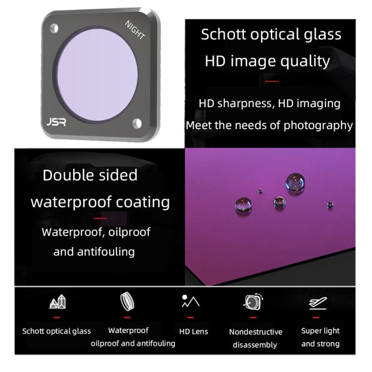 JUNESTAR Action Camera Filters For DJI Action 2,Style:  CS-4in1 (NDPL) - Lens Filter by JUNESTAR | Online Shopping South Africa | PMC TechLife | Buy Now Pay Later Mobicred