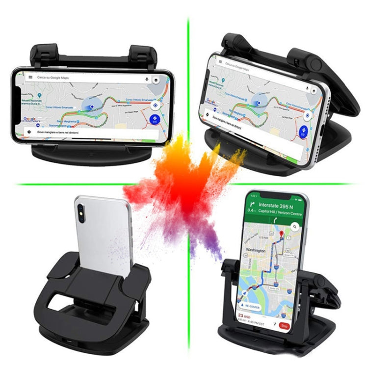 MM002 Car Dashboard Mobile Phone Holder Car Silicone Rotary Navigation Mobile Phone Holder(Black) - Car Holders by PMC Jewellery | Online Shopping South Africa | PMC Jewellery