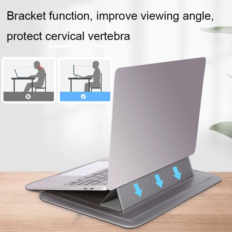 HL0066-005 Multifunctional Stand Laptop Bag, Size: 13 inches(Blue) - 13.3 inch by PMC Jewellery | Online Shopping South Africa | PMC Jewellery | Buy Now Pay Later Mobicred