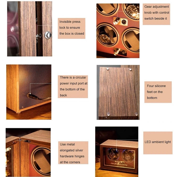 USB Automatic Mechanical Watch Shaker Watch Rotates Places Storage Box, Color: 1 Watch Red - free shipping - PMC TechLife - Order now!