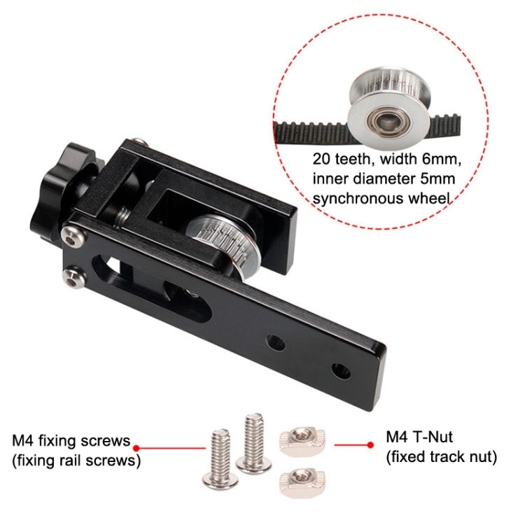 3D Printer Accessories Synchronize Band Stretching Adjustment Fixed Tight Device(Black) - Parts by PMC TechLife | Online Shopping South Africa | PMC TechLife | Buy Now Pay Later Mobicred