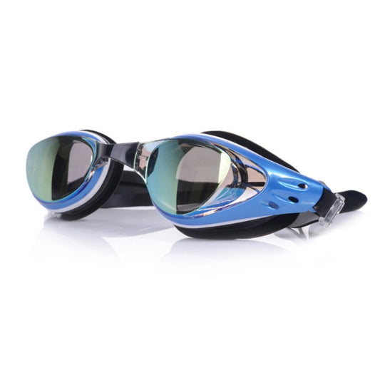 WAVE Electroplating HD Anti-fog Myopia Swimming Glasses, Color: Golden Blue Optical - Swimming Glasses by WAVE | Online Shopping South Africa | PMC Jewellery | Buy Now Pay Later Mobicred