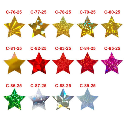 Colorful Stars Thank You Stickers Gift Wrap Decorative Sealing Stickers, Size: 25mm(C-89-25) - Gift Bags & Wrapping Supplies by PMC Jewellery | Online Shopping South Africa | PMC Jewellery