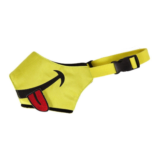 Cartoon Dog Mouth Cover Anti-Bite Nylon Dog Mask, Size: S(Yellow) - Mouth Cover by PMC Jewellery | Online Shopping South Africa | PMC Jewellery | Buy Now Pay Later Mobicred