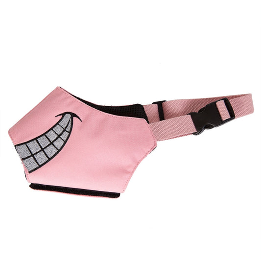 Cartoon Dog Mouth Cover Anti-Bite Nylon Dog Mask, Size: S(Pink) - Mouth Cover by PMC Jewellery | Online Shopping South Africa | PMC Jewellery | Buy Now Pay Later Mobicred