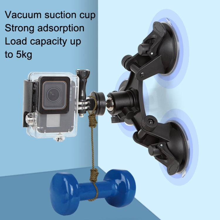 Car General Purpose Vehicle Bracket Suction Cup Fixed Glass Video Shooting Base, Shape: Suction Cup+PTZ - Holder by PMC TechLife | Online Shopping South Africa | PMC TechLife | Buy Now Pay Later Mobicred
