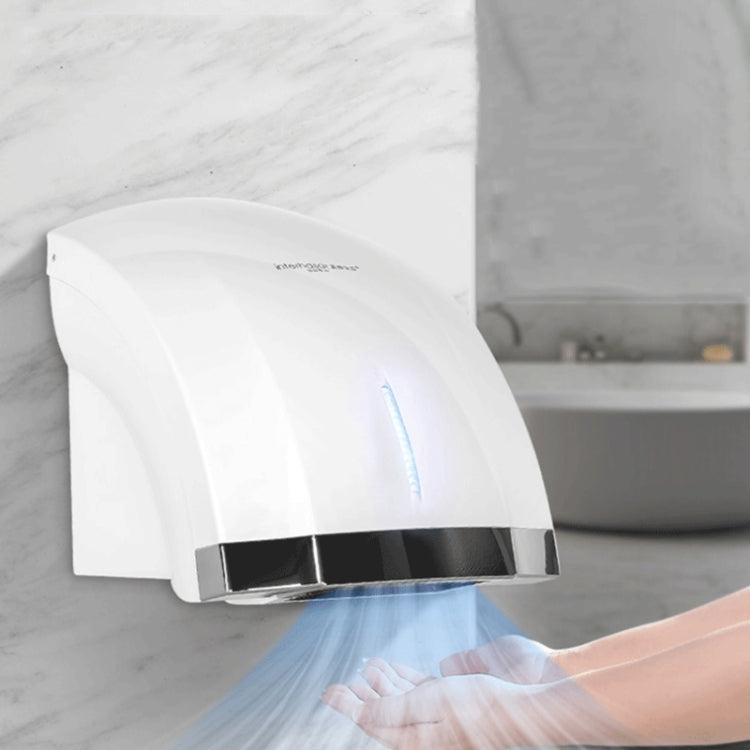 Interhasa  220V 1800W Hot and Cold Switching Electric Hand Dryer,Model: A1002 White,CN Plug - free shipping - PMC TechLife - Order now!