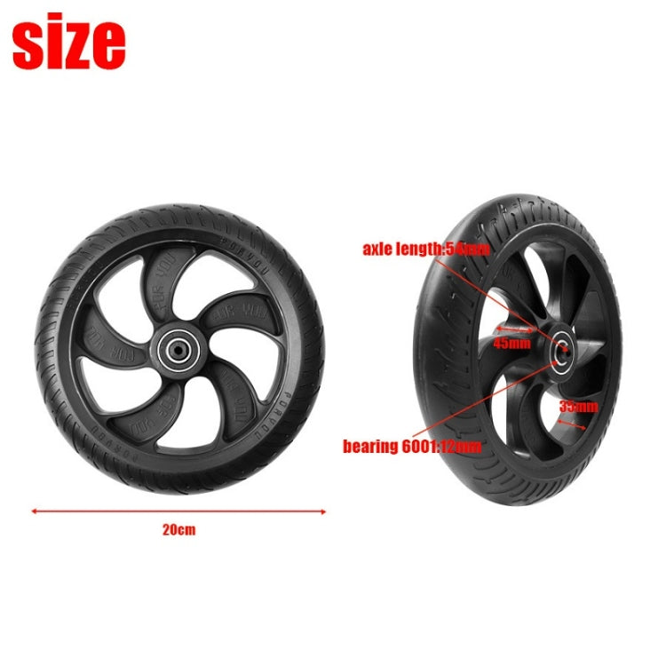 8 inch Scooter Plastic Front Wheel Accessories For KUGOO S1/S2/S3(Black) - Accessories & Parts by PMc TechLife | Online Shopping South Africa | PMc TechLife | Buy Now Pay Later Mobicred