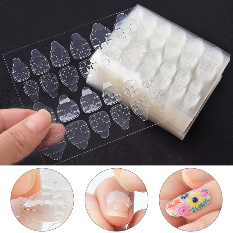 30 PCS 24 Stickers/Sheet Nail Art Double Sided Jelly Glue, Specification: Foot Stickers - Nail Stickers by PMC Jewellery | Online Shopping South Africa | PMC Jewellery | Buy Now Pay Later Mobicred