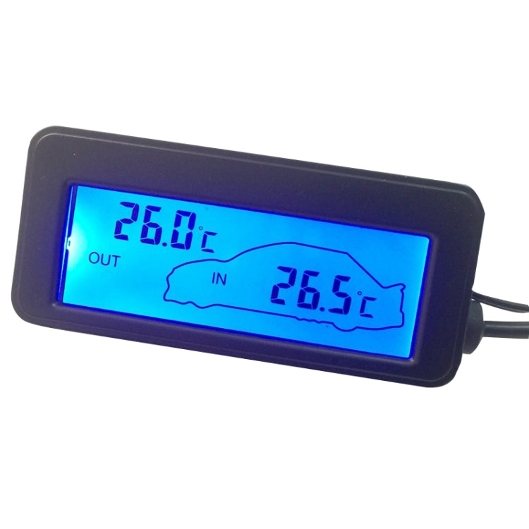 Car Inside and Outside Backlit Mini Digital Thermometer(Blue) - Clocks & Car Meters by PMC TechLife | Online Shopping South Africa | PMC TechLife | Buy Now Pay Later Mobicred