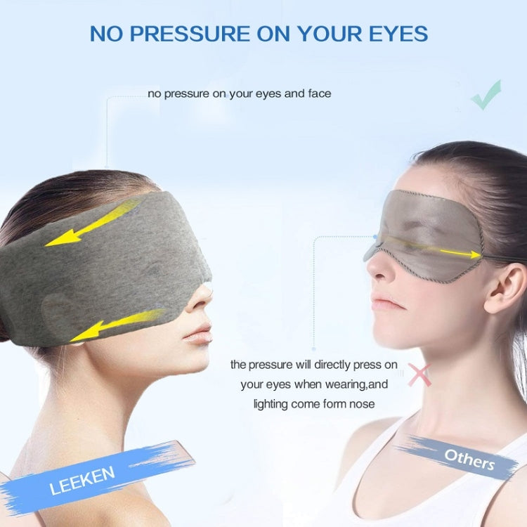 Oversized Cotton Breathable Blackout Sleep Eye Mask(Gray) - free shipping - PMC TechLife - Order now!