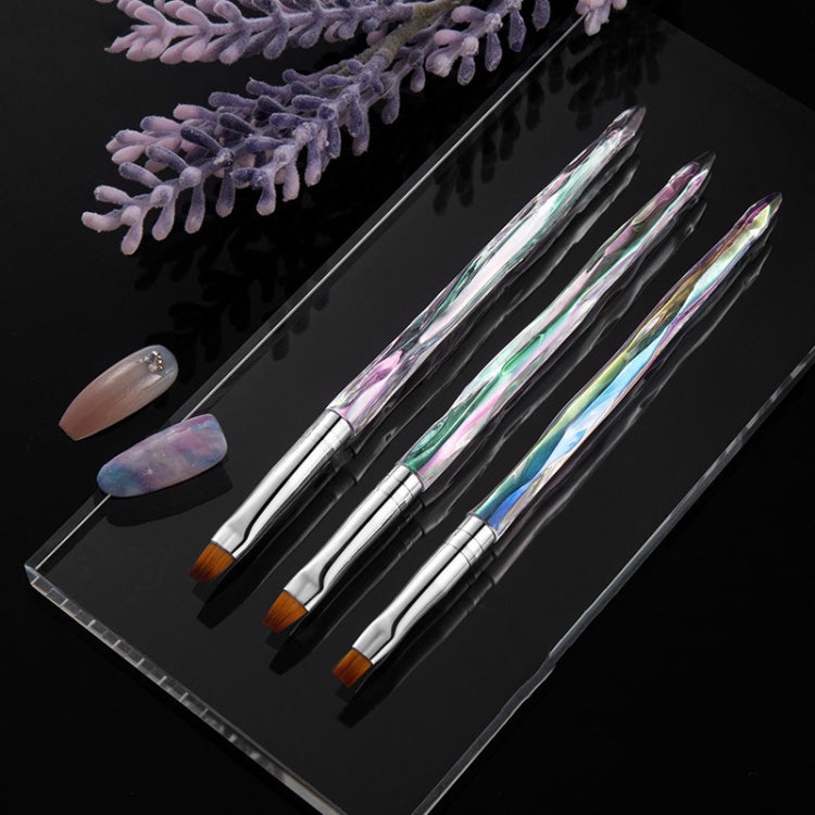 Aurora Ice Transparent Nail Drawing Pen Light Therapy Paint Pen Flat Phototherapy Pen - Nail Art Equipment by PMC Jewellery | Online Shopping South Africa | PMC Jewellery | Buy Now Pay Later Mobicred