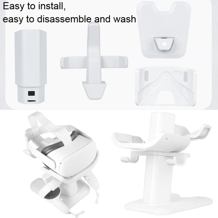 VR Stand Headset Display And Controller Holder Mount For Meta Quest 2(White) - free shipping - PMC TechLife - Order now!