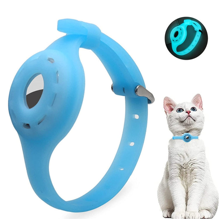 Pet Luminous Collar Locator Cover for Airtag, Specification: L(Luminous Blue) - Pet Series by PMc TechLife | Online Shopping South Africa | PMc TechLife | Buy Now Pay Later Mobicred