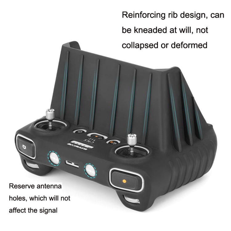 Sunnylife For DJI RC Remote Control Silicone Protective Case, Style: Without Hood (Black) - Others by Sunnylife | Online Shopping South Africa | PMC TechLife | Buy Now Pay Later Mobicred